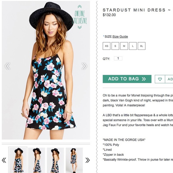 Show Me Your MuMu “Stardust” Floral Mini Dress - Picture 7 of 7